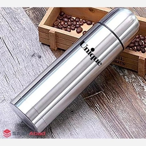 فلاسک نیم لیتری یونیک ،دارای کیف چرمی