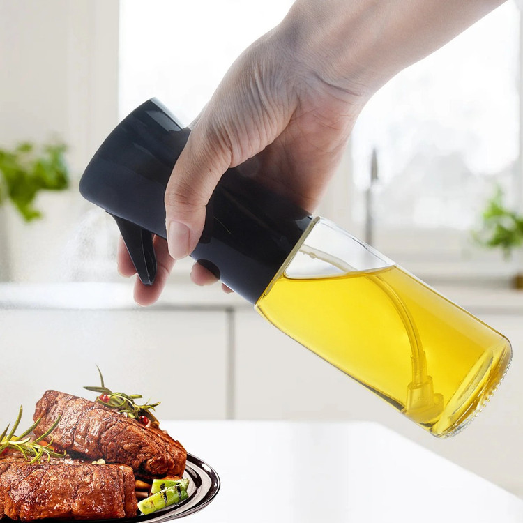 اسپری روغن آشپزخانه پاششی مدل فشاری ظرفیت 250 میلی لیتر مخصوص رژیم غذایی