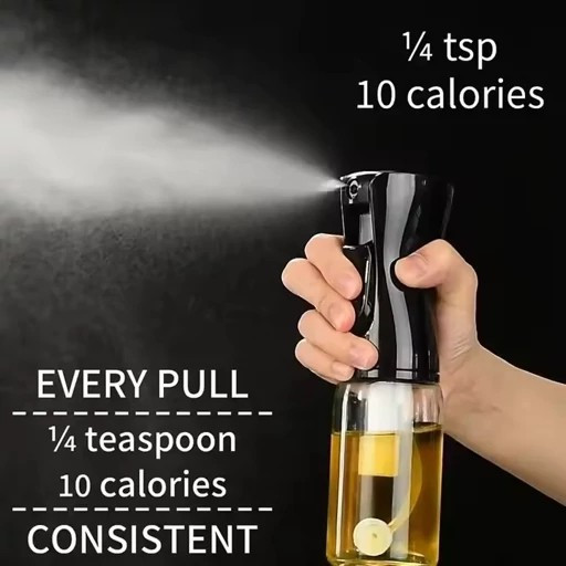 اسپری روغن آشپزخانه پاششی مدل فشاری ظرفیت 250 میلی لیتر مخصوص رژیم غذایی