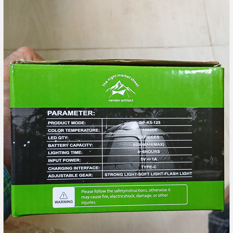 چراغ شارژی یوفو 3 باتری مدل DP - K5 - 125