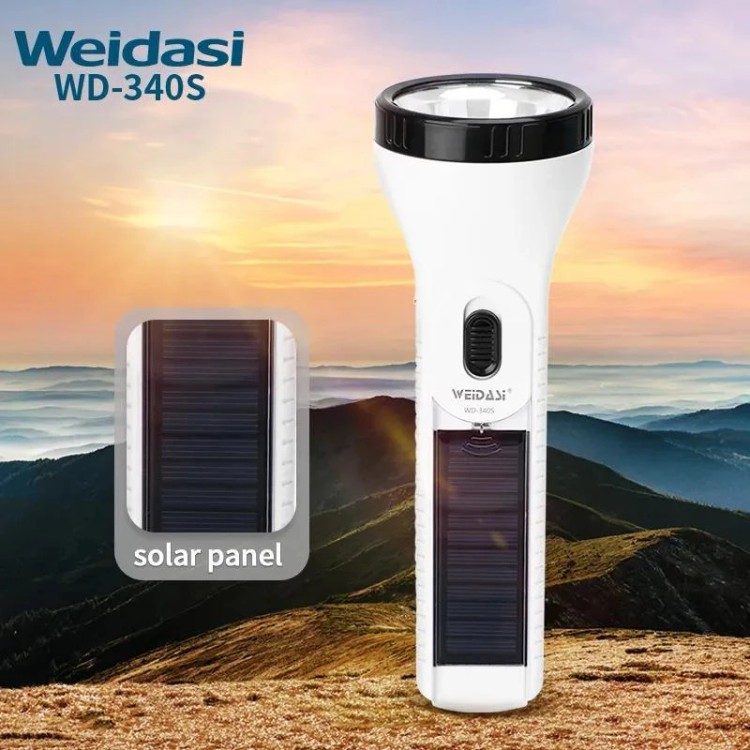 چراغ قوه دستی خورشیدی سولار ویداسی مدل WIDASI 340S