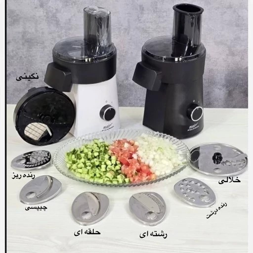 سالادساز برقی فیلیپس، 6 رنده، 800 وات، مدل HH062 ، کیفیت عالی، تیغه استیل، سالاد ساز برقی
