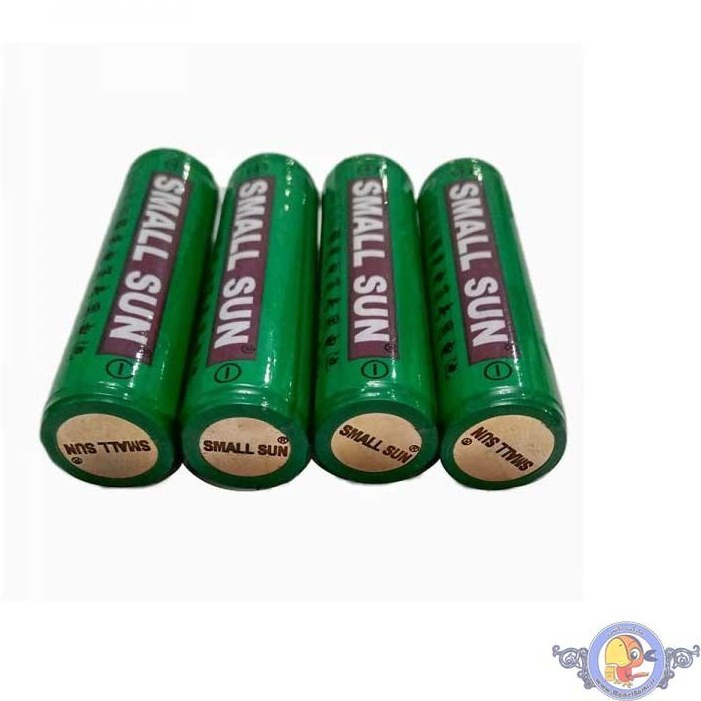 باتری لیتیومی قابل شارژ اسمال سان مدل 18650 ظرفیت 2400 میلیآمپرساعت 3.7 ولت نوک تیز