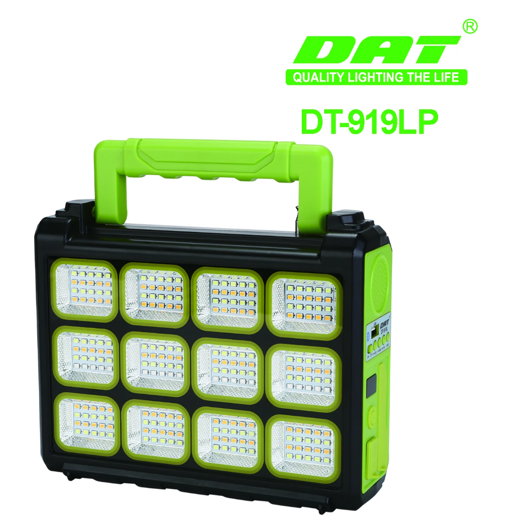 پروژکتور شارژی رادیودار، اسپیکردار،  3 لامپه،